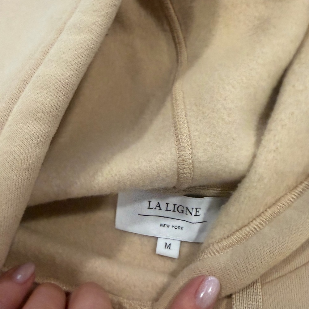 La Ligne Beige Knit Hoodie - Picture 4 of 6